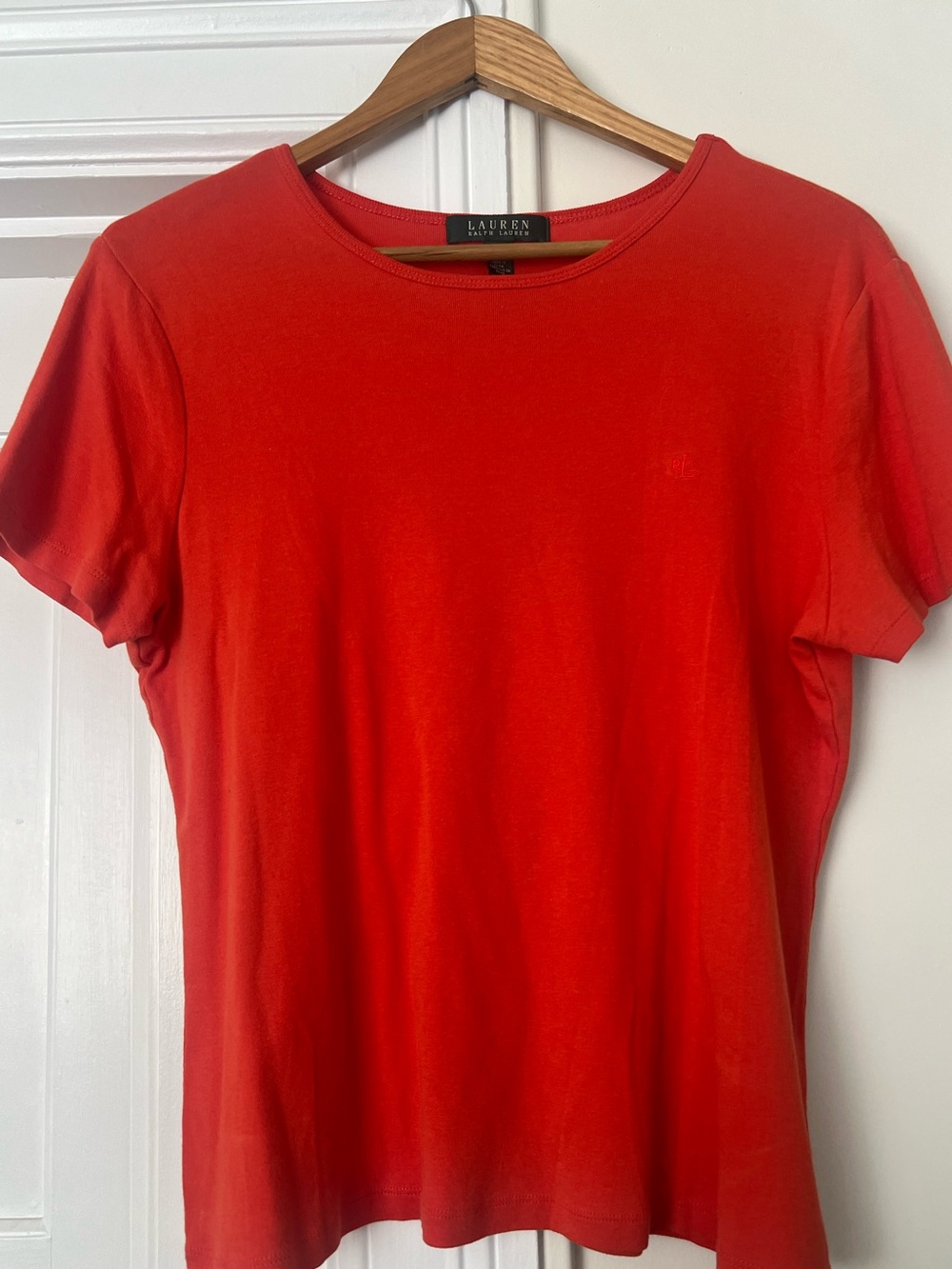 LAUREN by Ralph Lauren Burnt Orange %100 Cotton Shirt